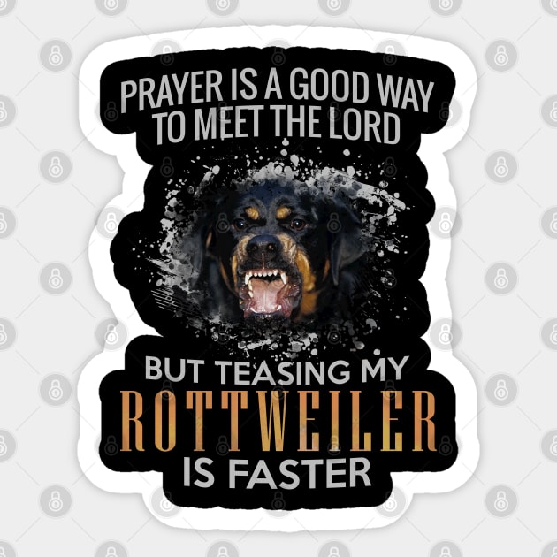 Rottweiler  - Metzgerhund Sticker by Nartissima